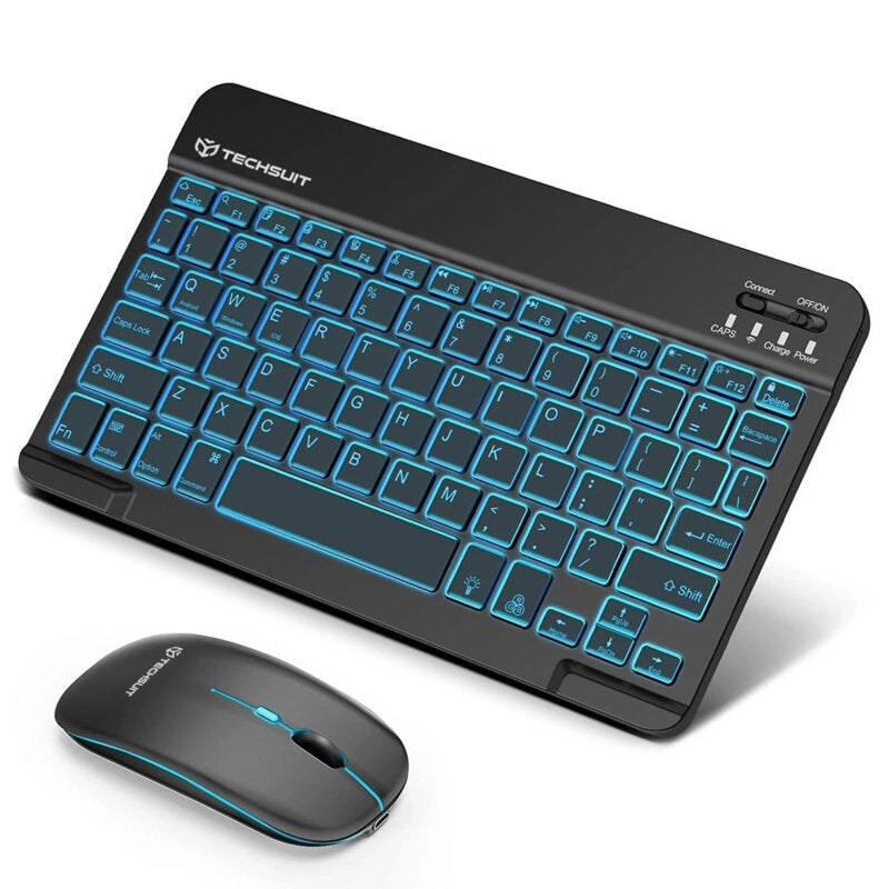 Tastatura wireless RGB, mouse gaming 1600DPI Techsuit AirCombo WKM1