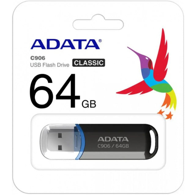 Stick USB-A ADATA C906 64GB, USB 2.0, 30MB/s, Design Compact - imagine 3