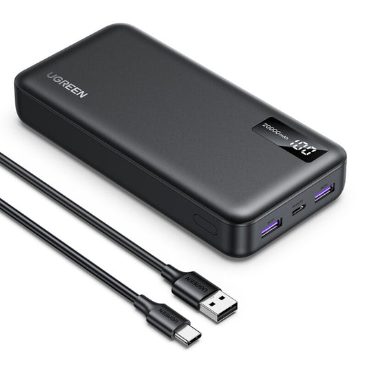 Baterie externa telefon 20000mAh Ugreen, negru, 25683
