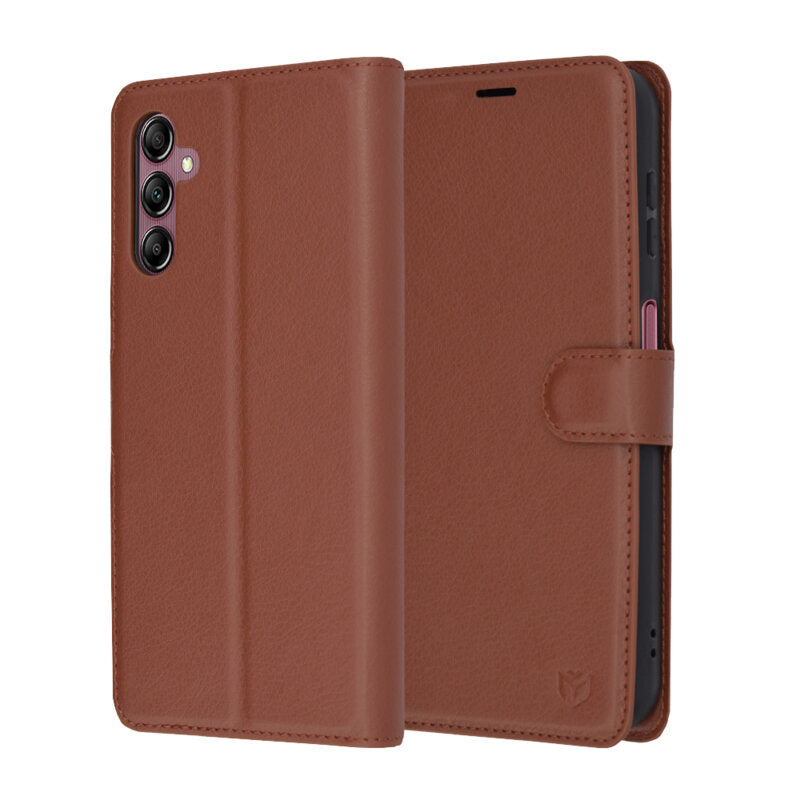Husa Samsung Galaxy A14 4G Techsuit Leather Folio, maro