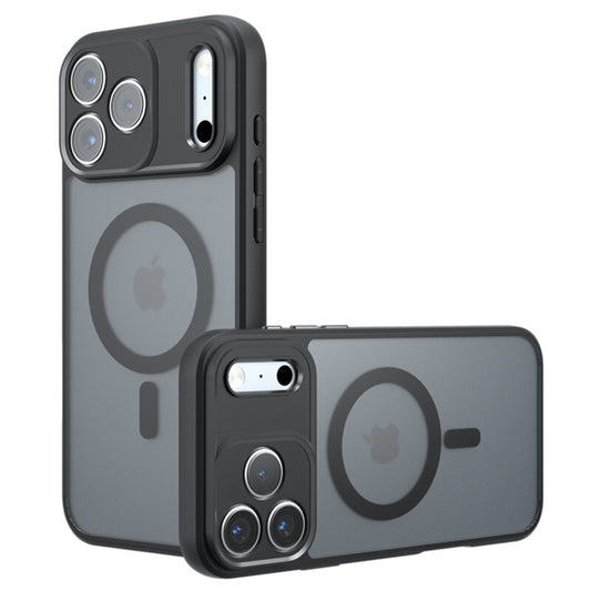 Husa iPhone 17 Pro Max Techsuit PureFrost MagSafe, negru frost