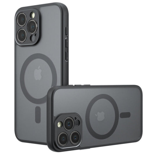 Husa iPhone 13 Pro Max Techsuit PureFrost MagSafe, negru frost