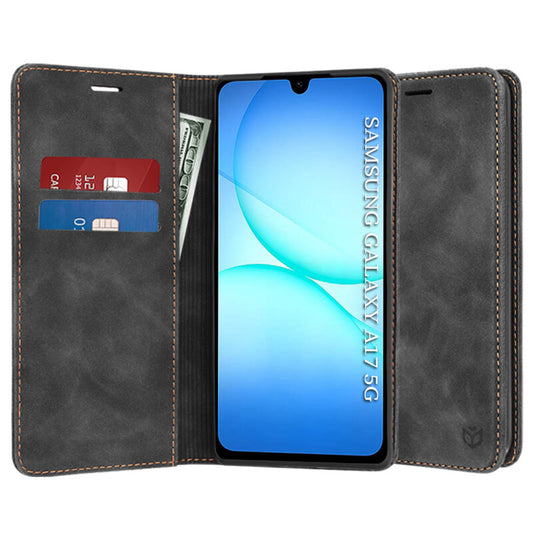 Husa piele Samsung Galaxy A17 5G Techsuit Confy Cover, negru