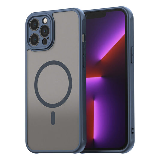 Husa iPhone 13 Pro Techsuit HaloFrost II MagSafe, bleumarin