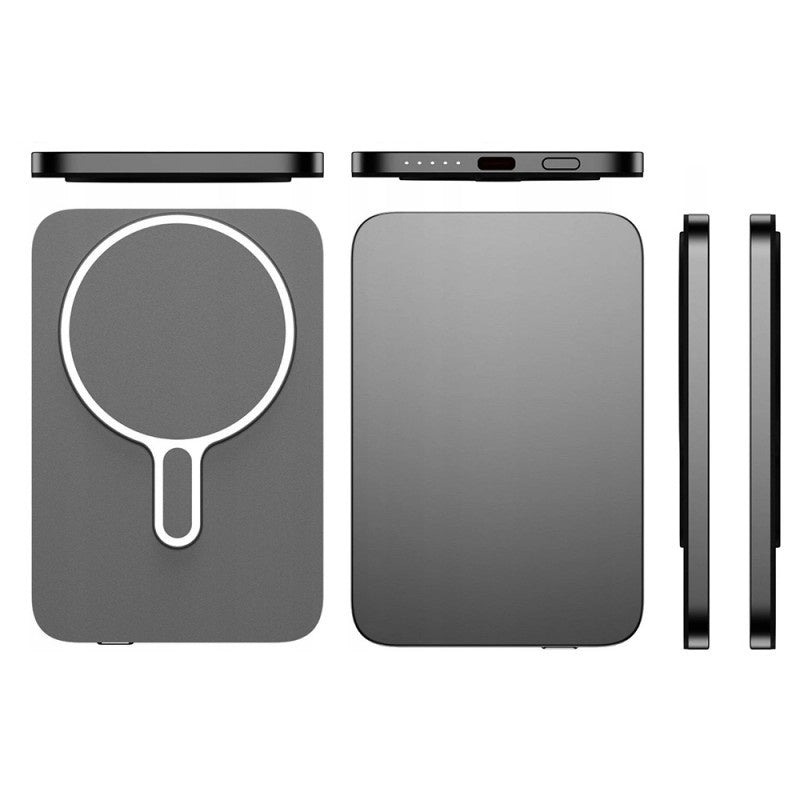 Baterie Externă 3mk MagSnap Go 5000mAh, MagSafe 15W + USB-C 20W PD - imagine 3