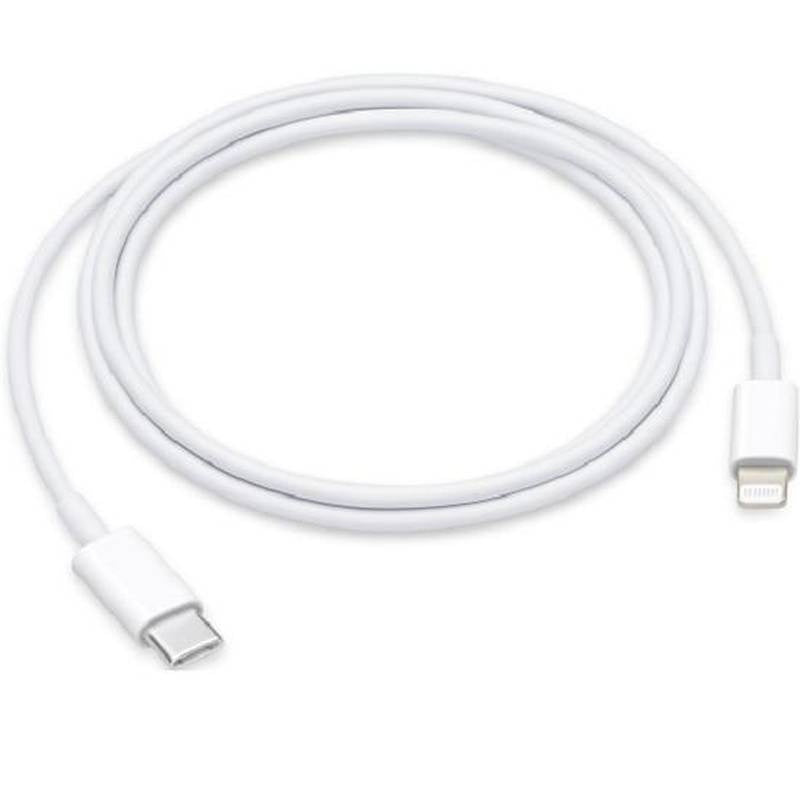 Cablu Apple Original MX0K2ZM/A USB-C la Lightning 1m, Alb – Bulk