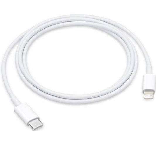 Cablu Apple Original MX0K2ZM/A USB-C la Lightning 1m, Alb – Bulk