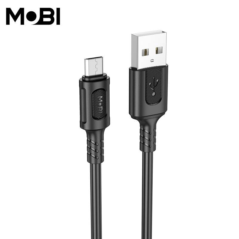 Cablu Date Mobi MC-01 USB-A la MicroUSB 2.4A, 1m, Negru