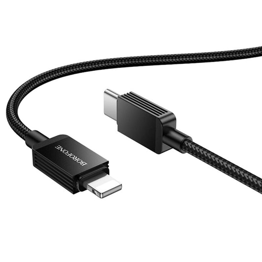 Cablu USB-C la Lightning 27W Borofone BX120 Placer, 1m, Nailon