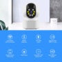 Cameră Supraveghere Interior Wi-Fi PTZ Techsuit Q119, 1080P - imagine 2