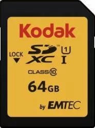 Card de Memorie Kodak SDXC 64GB – Class 10, UHS-I U1, Citire 85MB/s