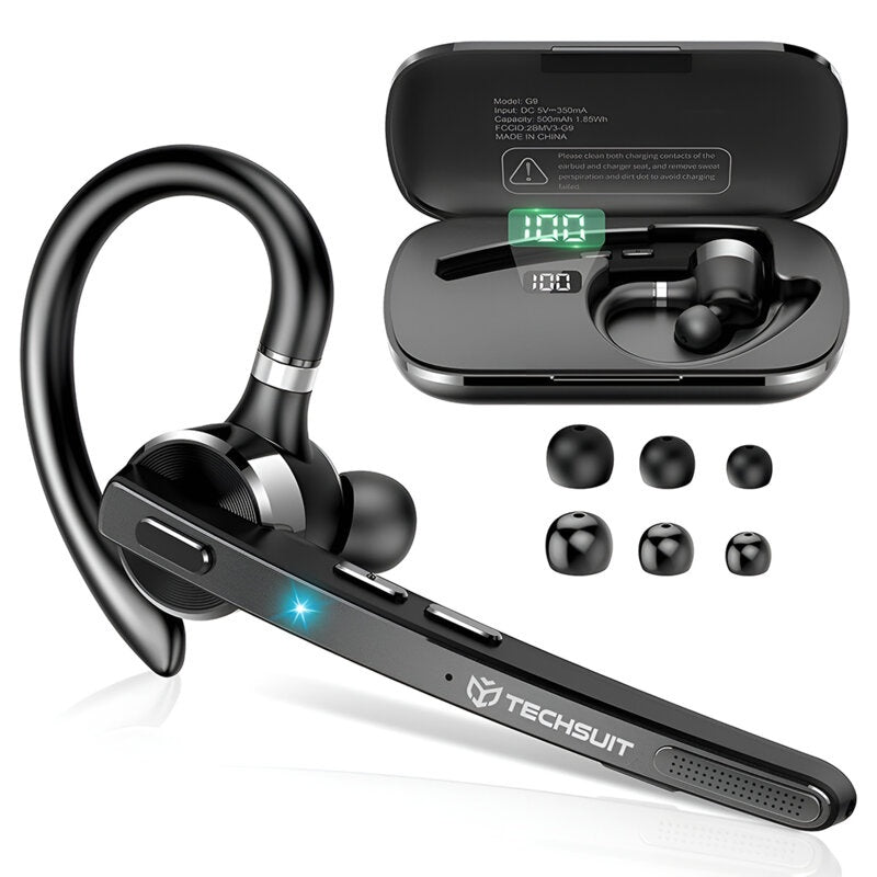 Căscă Bluetooth 5.1 Techsuit TalkZen G9, Dual-Mic ENC, 500mAh
