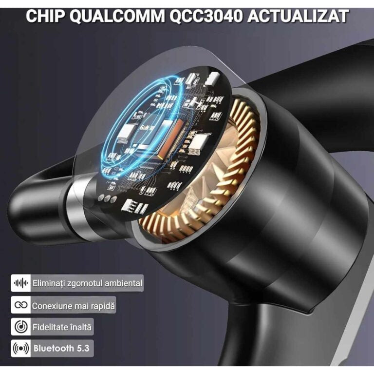 Cască Call Center Bluetooth Techsuit Hearyo A6L, BT 5.3 - imagine 4