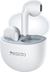 Căști Bluetooth Half-in-Ear Yesido TWS35, Microfon, 250mAh, Alb