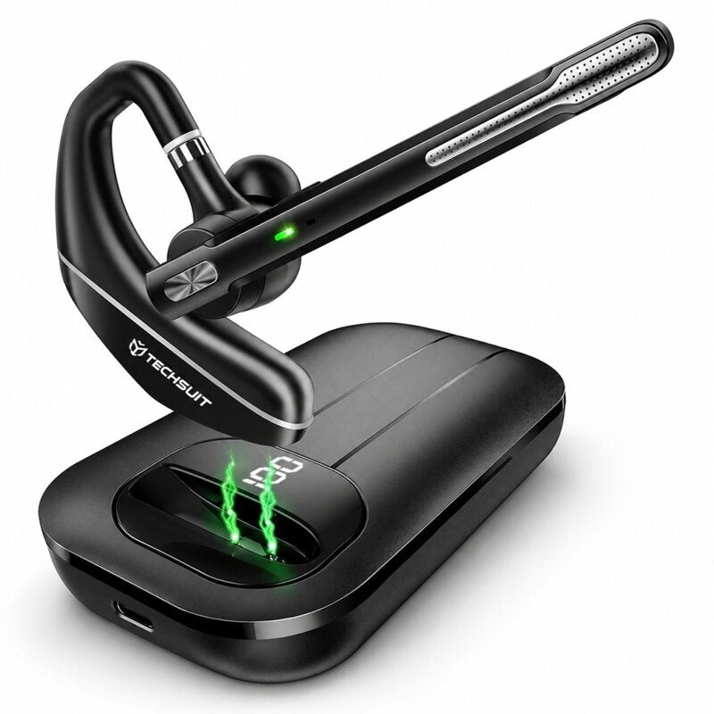 Căști Bluetooth Over-Ear Techsuit Hearyo A6L, 5.3, Dual Mic
