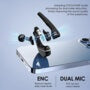 Căști Bluetooth Over-Ear Techsuit Hearyo A6L, 5.3, Dual Mic - imagine 2