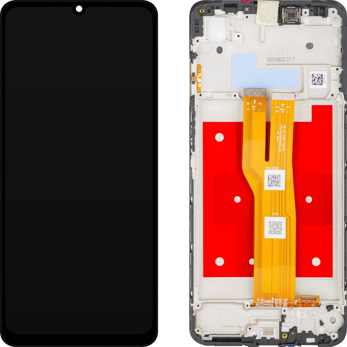 Display cu Touchscreen Samsung Galaxy A07 4G A075, cu Rama, Gri, Service Pack GH81-28044A