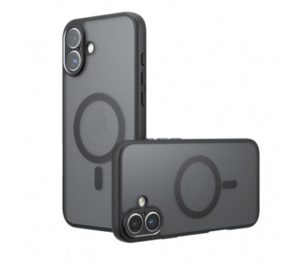 Husă Apple iPhone 17 Techsuit PureFrost MagSafe, Negru Frost