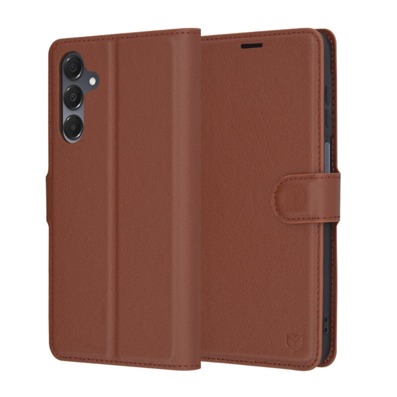 Husă Samsung Galaxy A16 4G / 5G Techsuit Leather Folio, Maro
