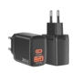 Încărcător Priză GaN Techsuit CH2, USB-C 20W + USB-A 18W, Dual Port - imagine 2