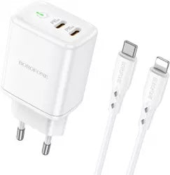 Încărcător Rețea Borofone BN9 Reacher | 2x USB-C | 35W