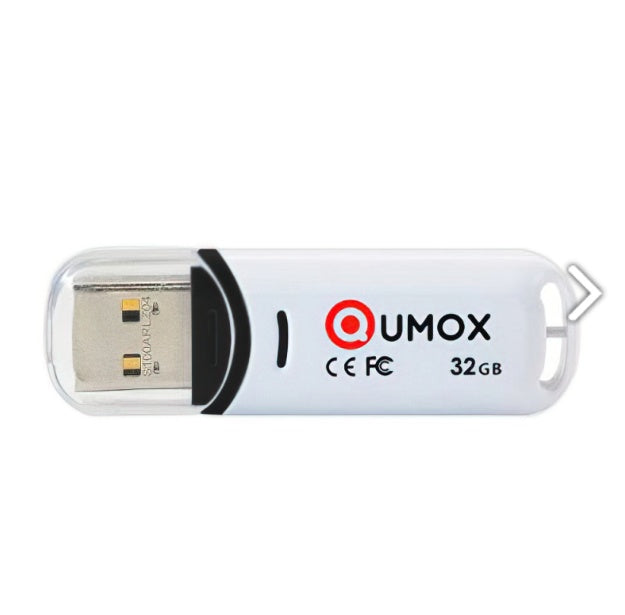 Memorie Externă USB-A Qumox 32GB, Stick Flash Portabil, Alb