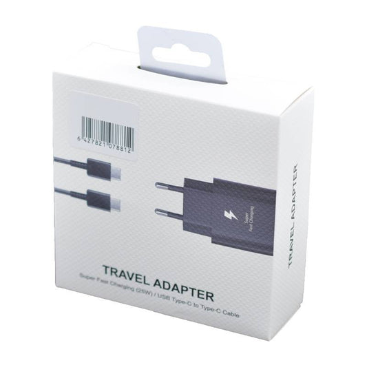 Set Încărcător Priză USB-C PD 25W BYCH-15 + Cablu USB-C, Negru