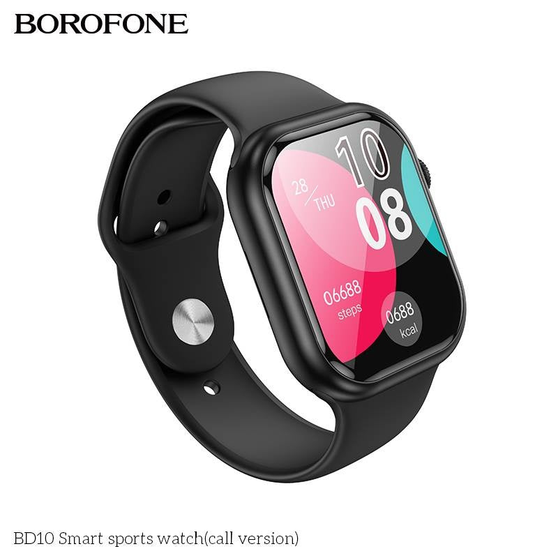 Smartwatch Borofone BD10 cu Apelare Bluetooth 5.3, Ecran 2.01", Negru - imagine 2