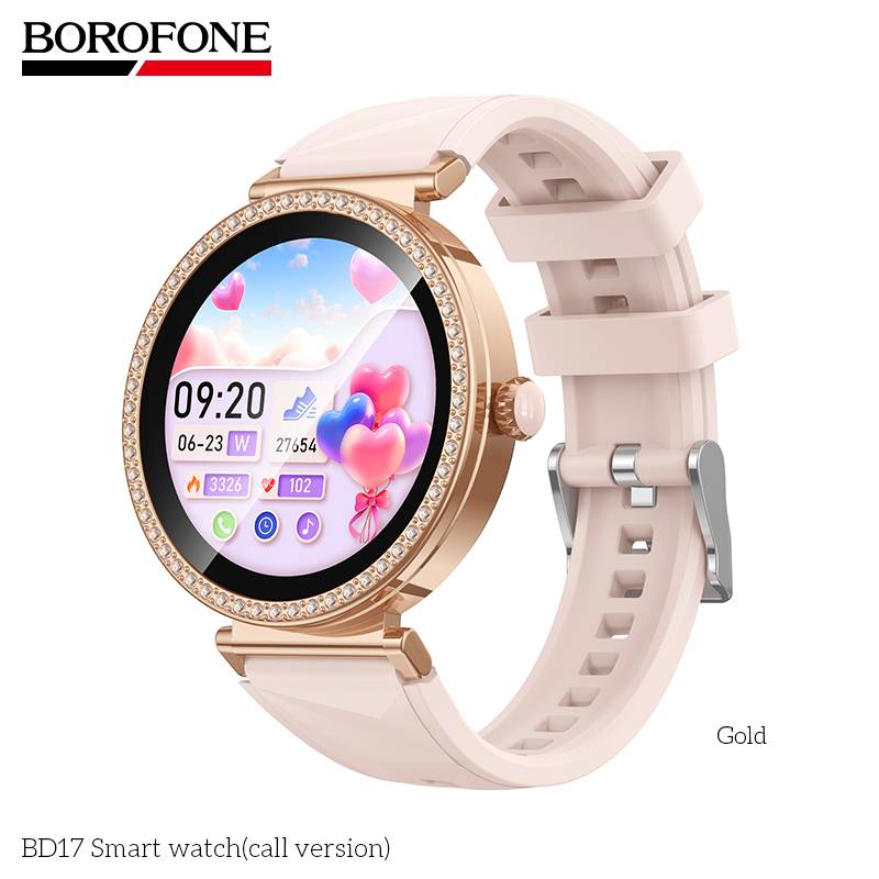Smartwatch Borofone BD17 cu apelare gold