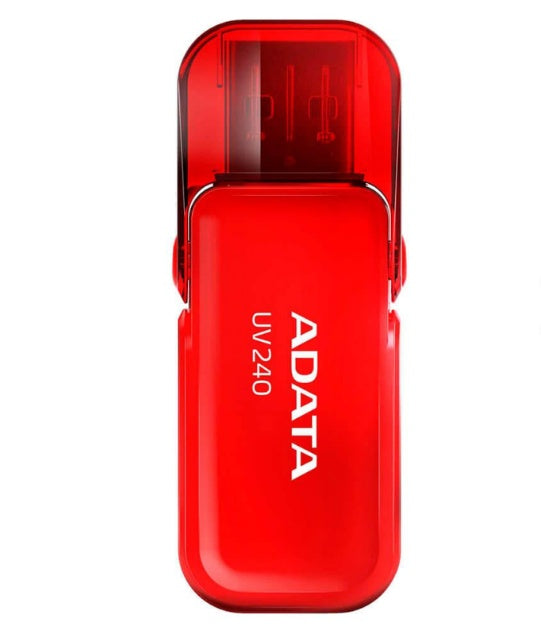 Stick USB-A ADATA UV240 32GB, USB 2.0, Capac Flip, Inel Breloc, Roșu - imagine 2