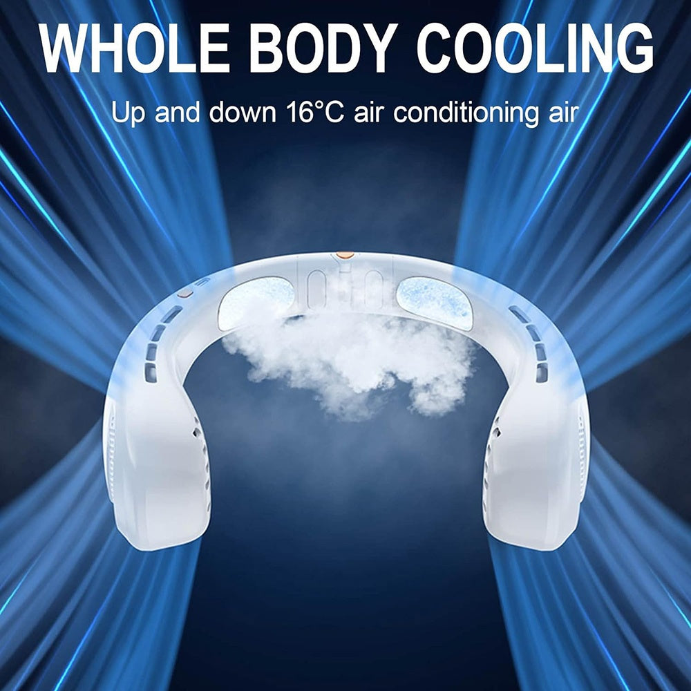 Ventilator Portabil pentru Gât Techsuit H6, 1200mAh - imagine 3