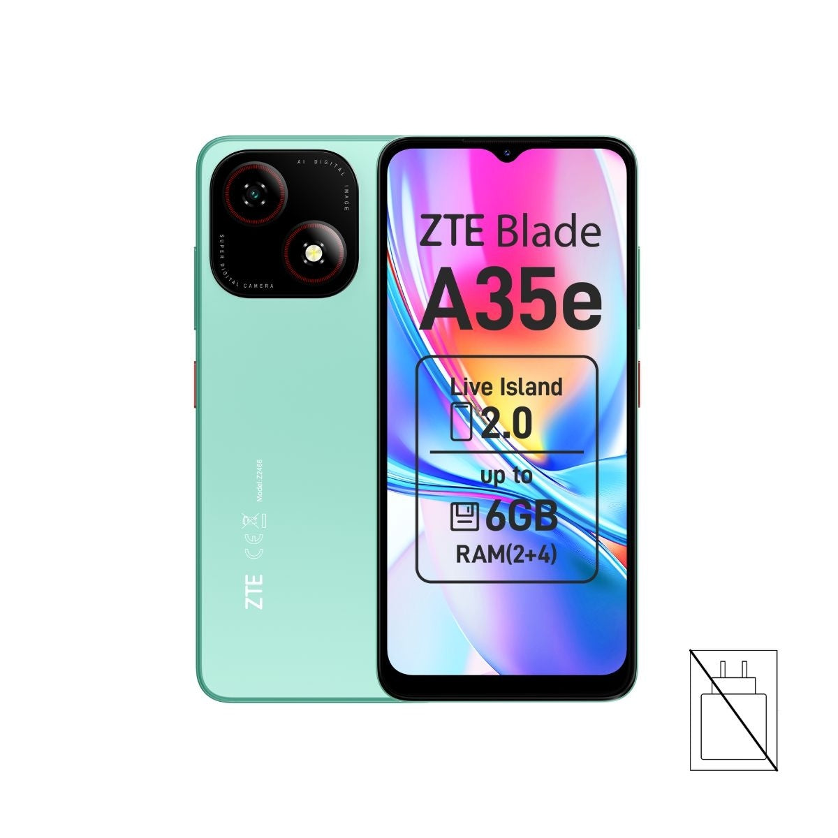 ZTE Blade A35e 2GB/64GB Dual SIM 4G, IPS 6.52" 90Hz, 8MP