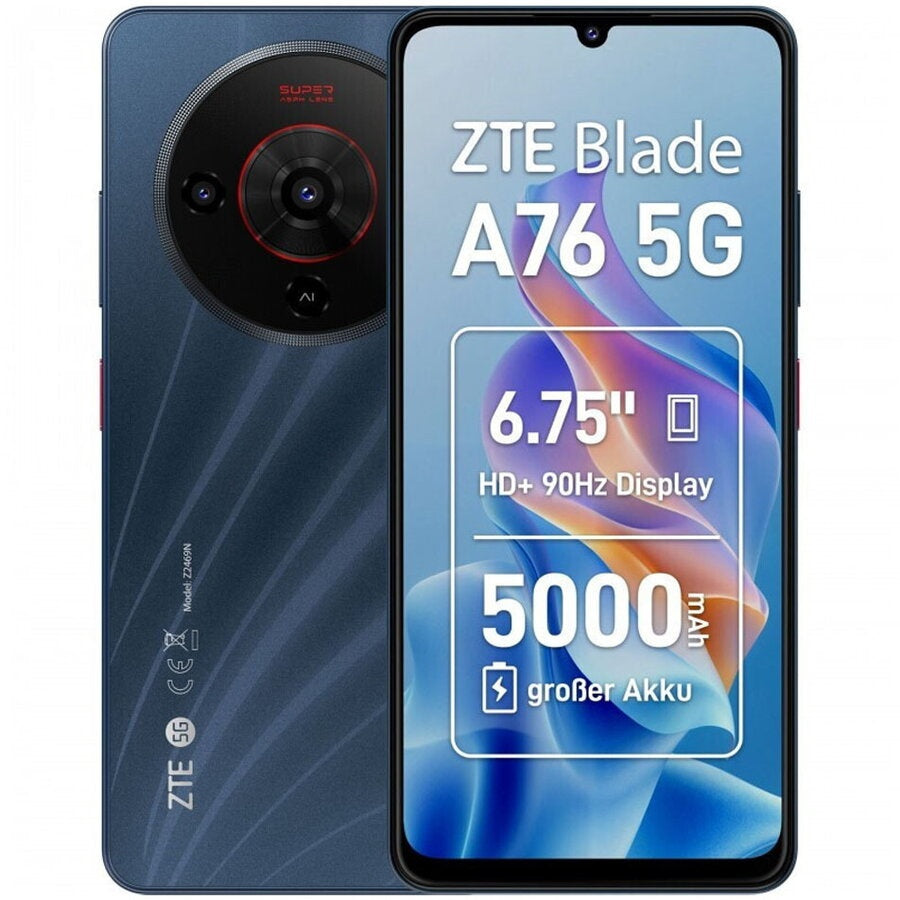 ZTE Blade A76 4GB/128GB, IPS 6.75" 90Hz, 50MP, Baterie 5000mAh 22.5W